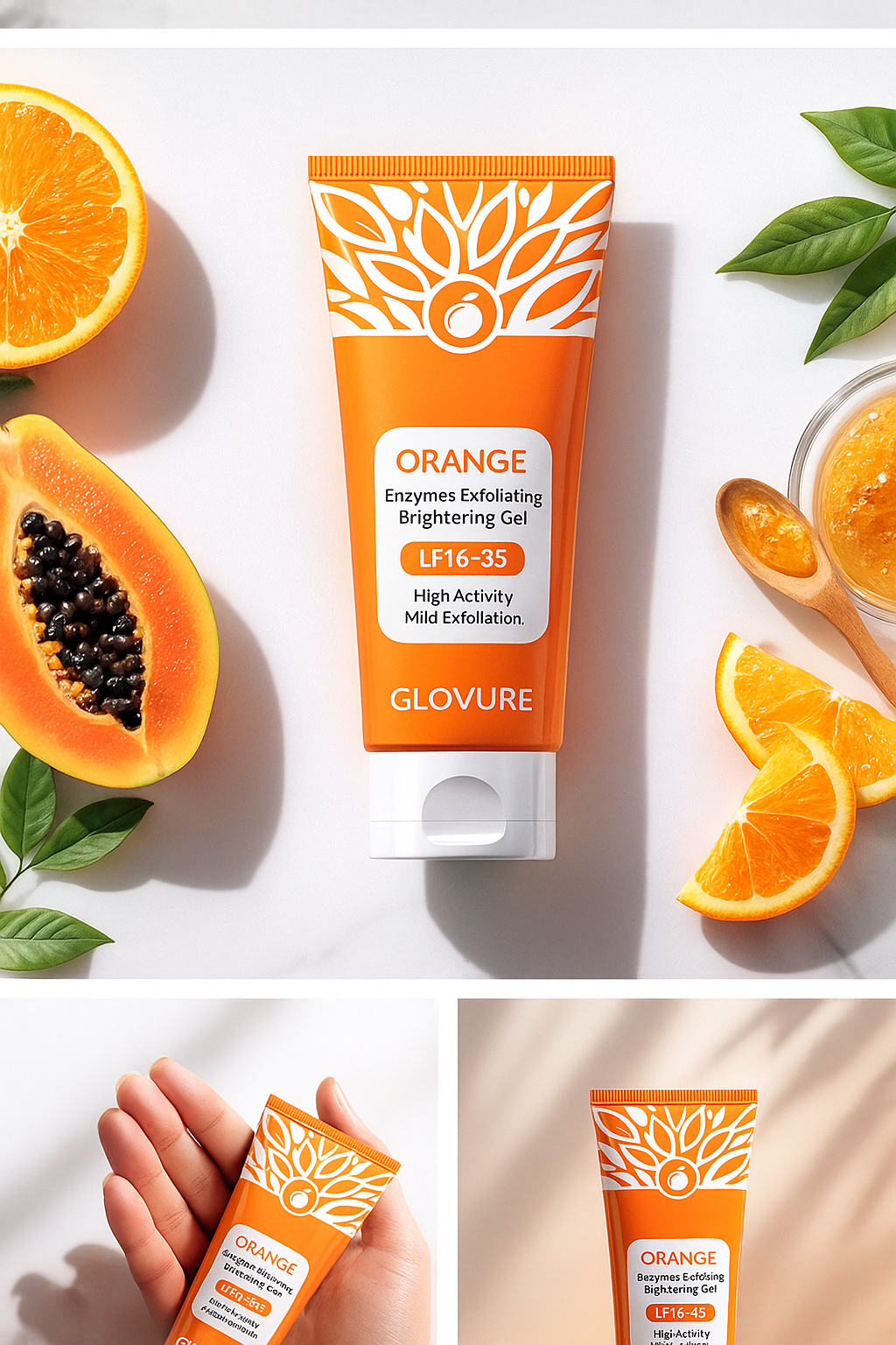 Glovure Orange Enzymes Exfoliating Brightening Gel 🍊✨