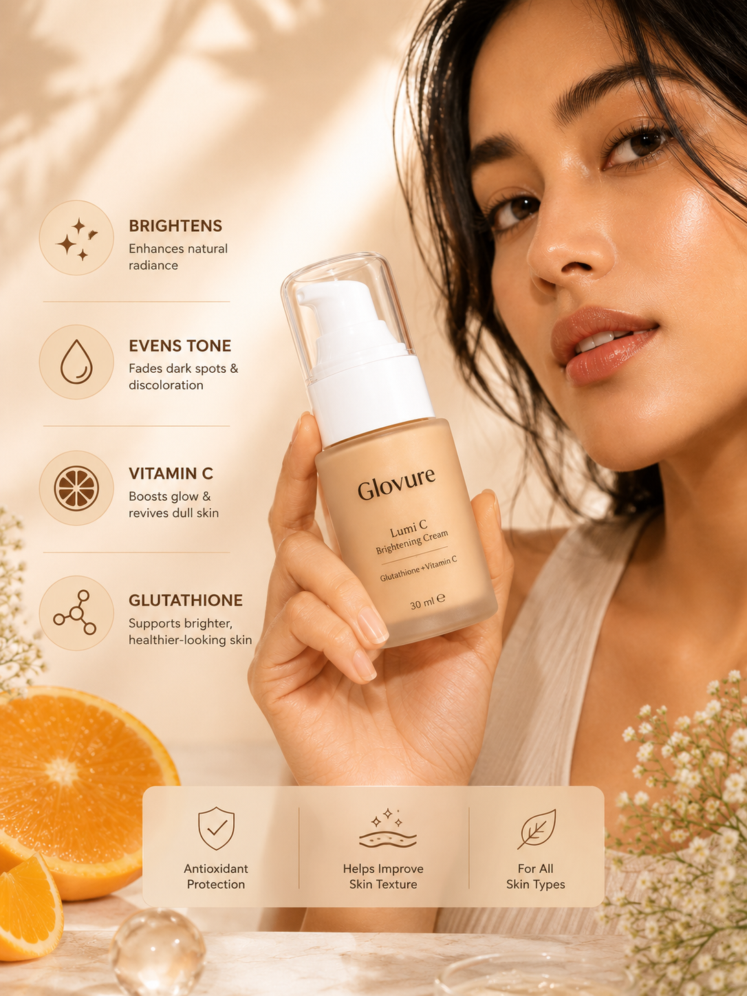 Lumi C Brightning Cream (Glutathione + Vitamin C)