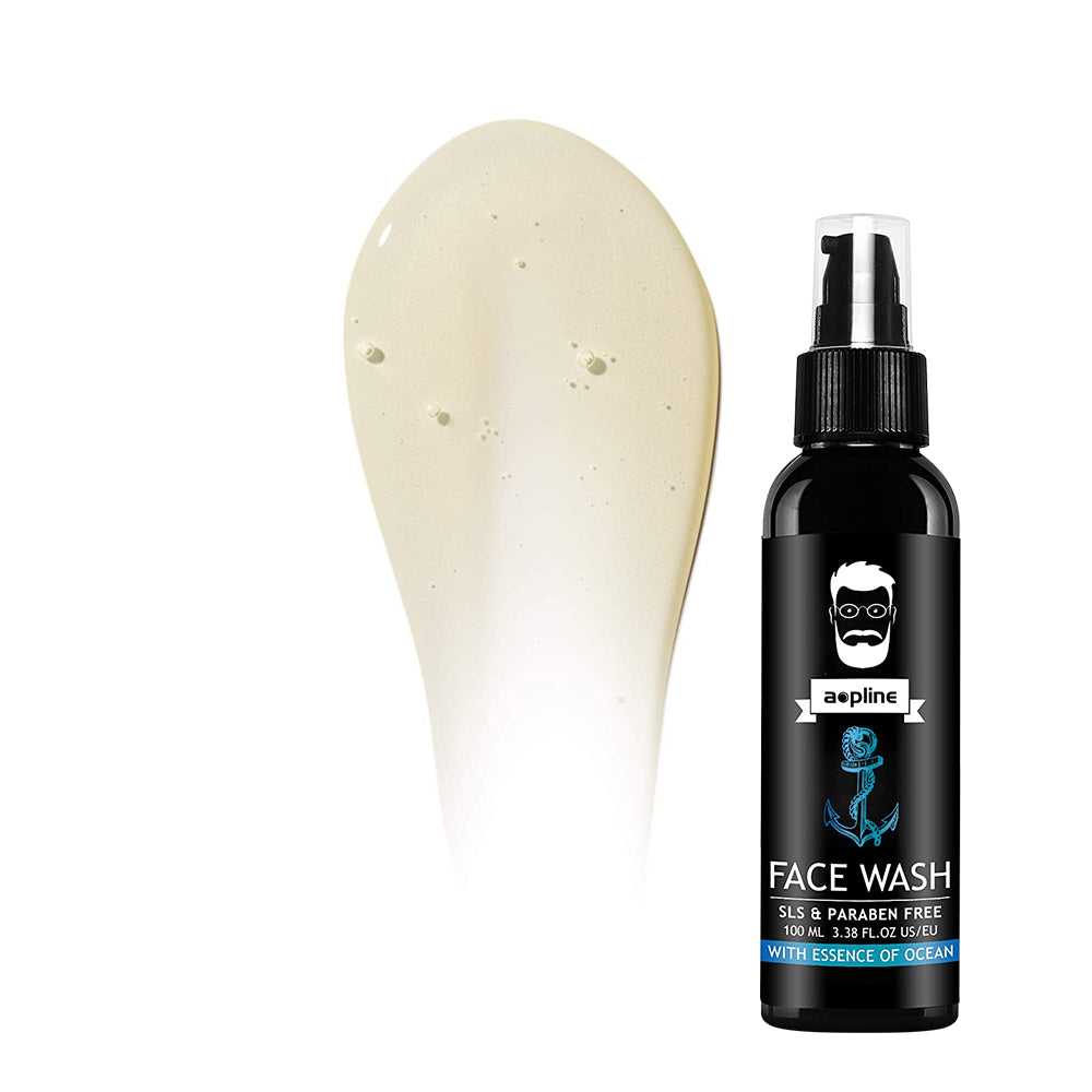 Natural Facial Cleanser Is Suitable Aqua Glow Refreshing Face Wash for Men Ocean Face Wash