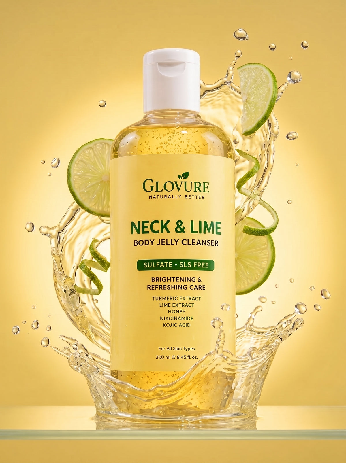 Neck & Lime Body Jelly Cleanser with citrus splash