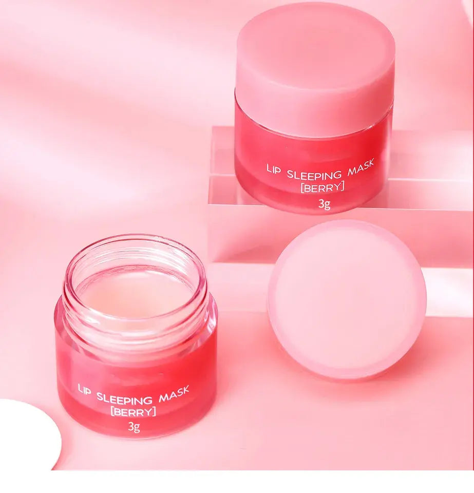 Night Repair Organic Vegan Cream Lip Mask Winter Skinned Lip Repair Moisturizer Light Lip Line Crystal Material Lipstick