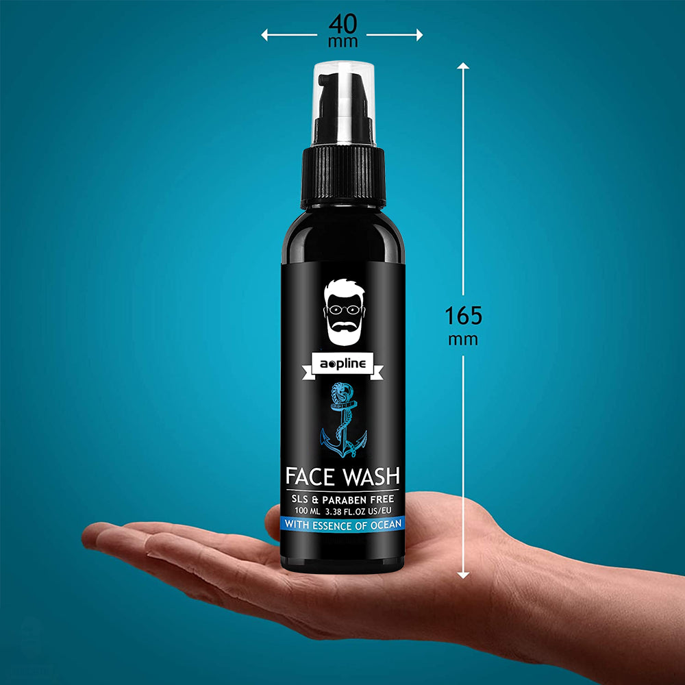 Natural Facial Cleanser Is Suitable Aqua Glow Refreshing Face Wash for Men Ocean Face Wash