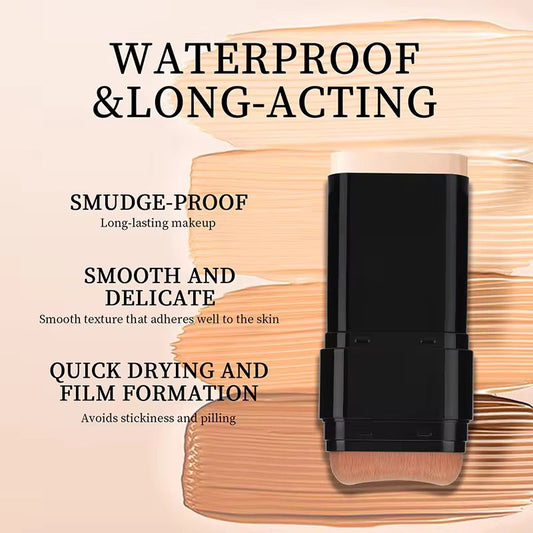 Organic Mineral Waterproof Foundation Stick With Brush 2 in 1  Skin Color 7.5 g