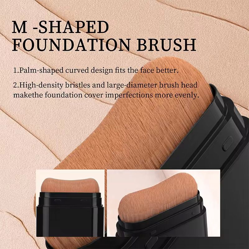 Organic Mineral Waterproof Foundation Stick With Brush 2 in 1  Skin Color 7.5 g