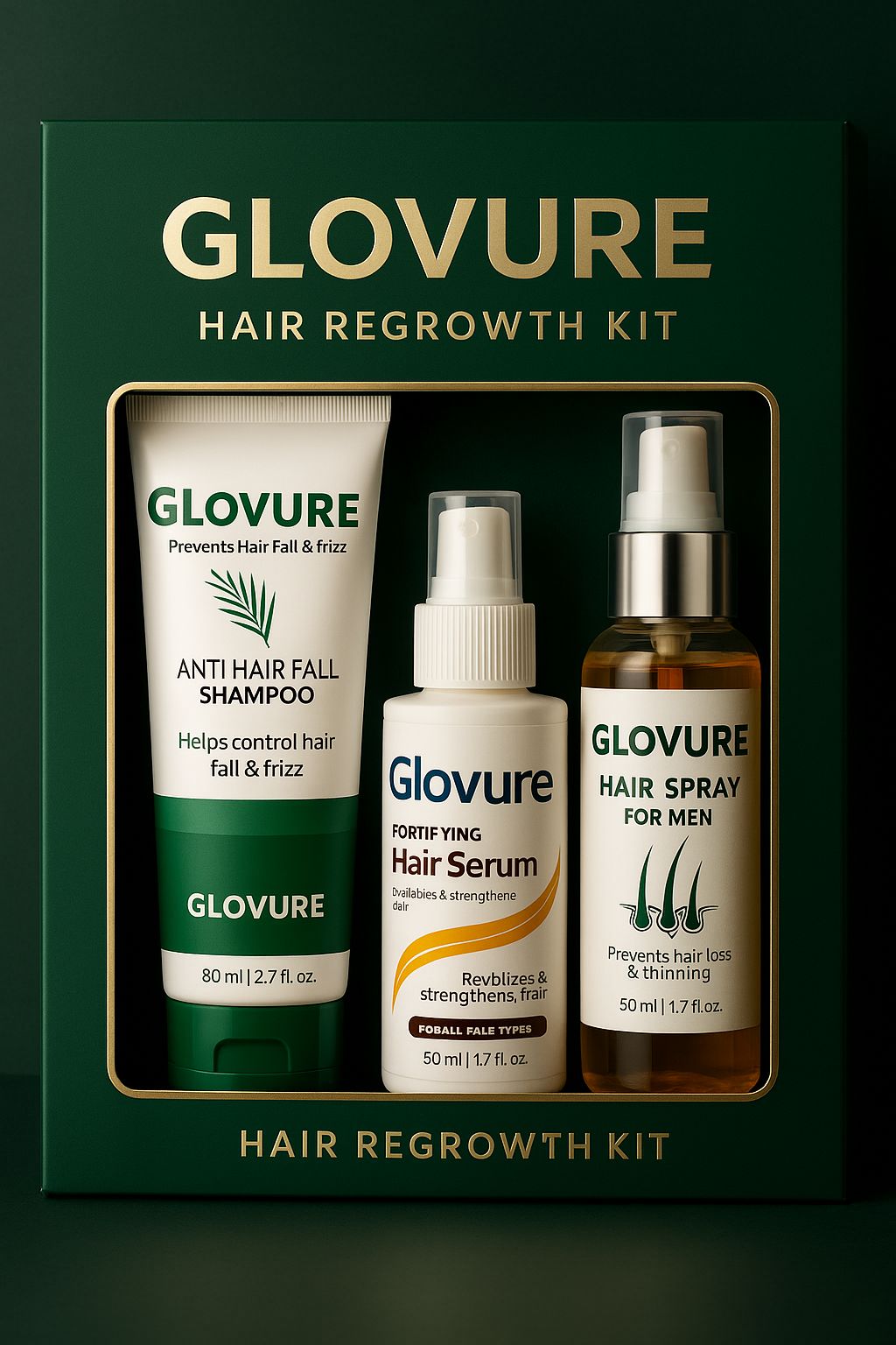 ✨Full Hair Regrowth Kit💧 – 3-in-1 Kit for Strong & Thick Hair🔥🌿