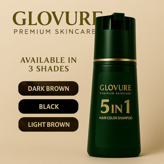 🌸5 IN 1 HAIR COLOR SHAMPOO WITH KERATIN, OLIVE OIL & VITAMIN E-✨