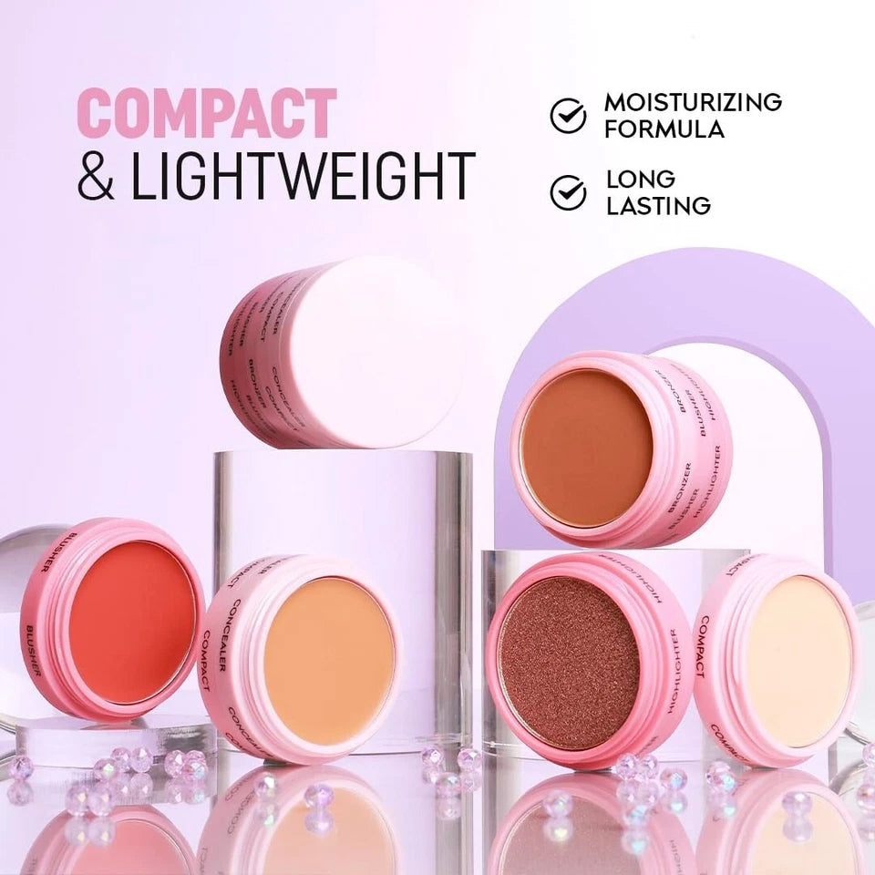 5-in-1 All-in-One Makeup Stack (Concealer, Bronzer, Blush & Compact)